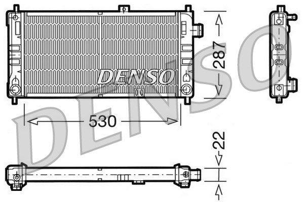 DENSO Радиатор, охлаждение двигателя DRM20062