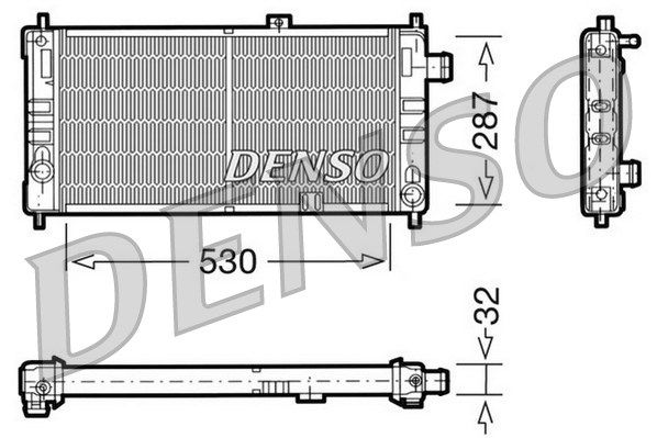 DENSO radiatorius, variklio aušinimas DRM20064