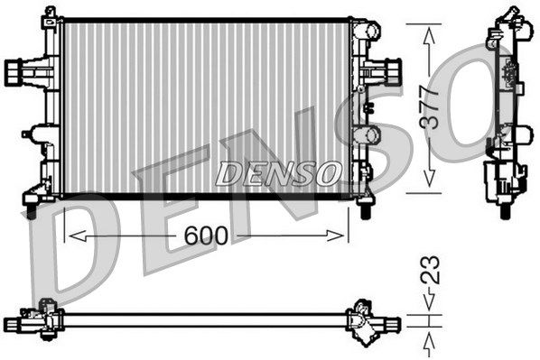DENSO radiatorius, variklio aušinimas DRM20081