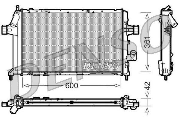 DENSO radiatorius, variklio aušinimas DRM20085