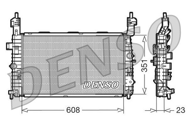 DENSO Радиатор, охлаждение двигателя DRM20093