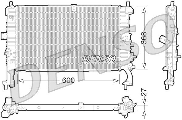 DENSO radiatorius, variklio aušinimas DRM20106