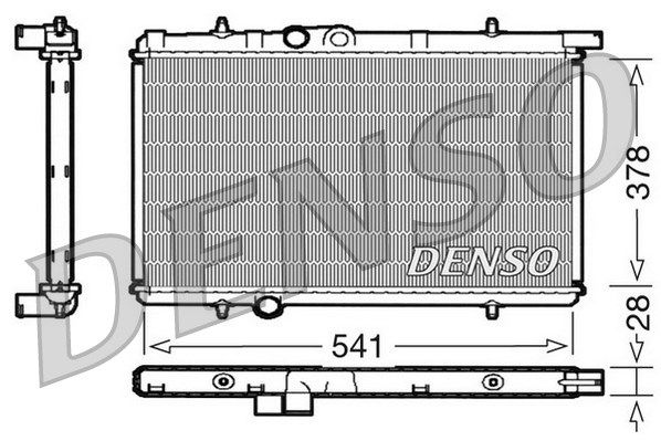 DENSO radiatorius, variklio aušinimas DRM21021