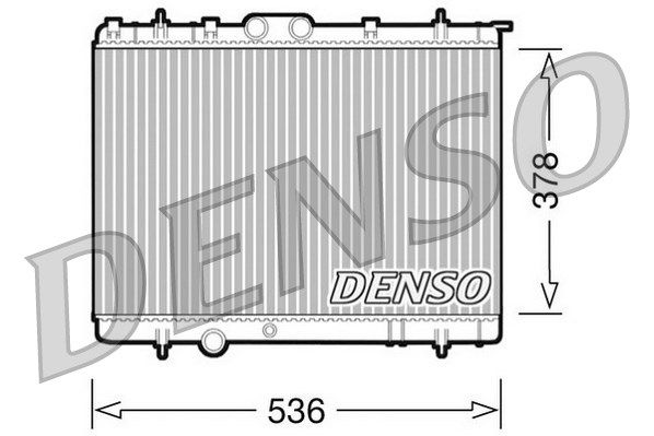 DENSO radiatorius, variklio aušinimas DRM21030