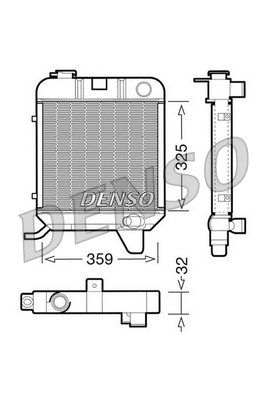 DENSO radiatorius, variklio aušinimas DRM21040
