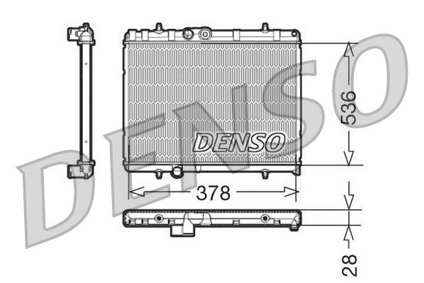 DENSO radiatorius, variklio aušinimas DRM21056