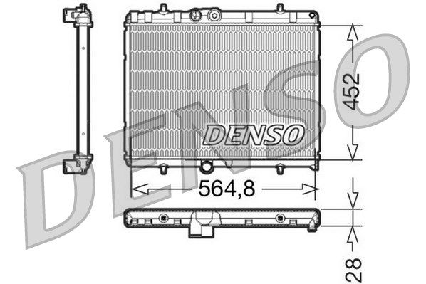 DENSO radiatorius, variklio aušinimas DRM21057