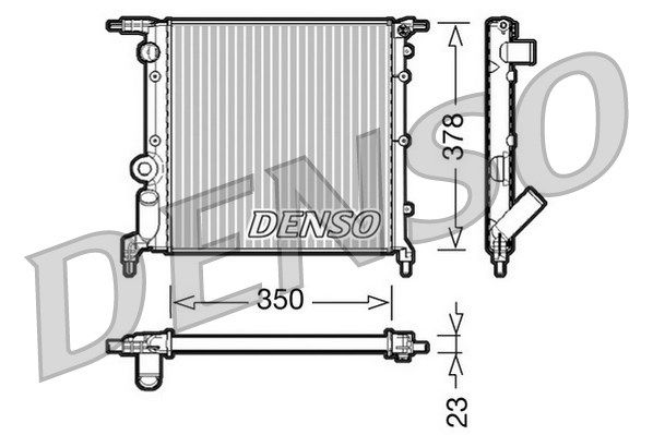DENSO radiatorius, variklio aušinimas DRM23005