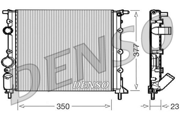 DENSO radiatorius, variklio aušinimas DRM23010