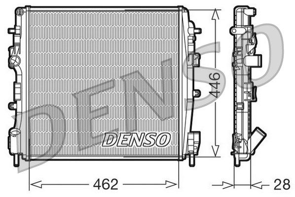 DENSO radiatorius, variklio aušinimas DRM23018