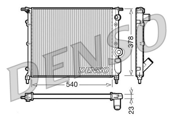 DENSO Радиатор, охлаждение двигателя DRM23028