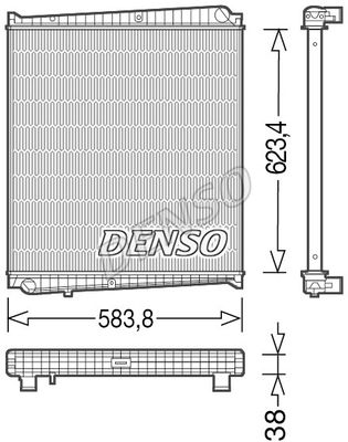 DENSO Радиатор, охлаждение двигателя DRM23047