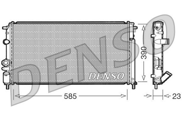 DENSO radiatorius, variklio aušinimas DRM23053