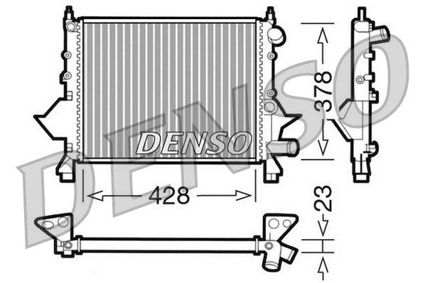 DENSO radiatorius, variklio aušinimas DRM23081