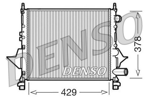 DENSO radiatorius, variklio aušinimas DRM23082