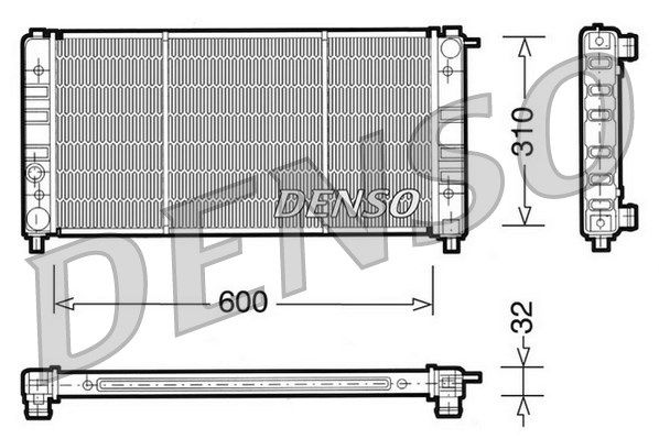 DENSO Радиатор, охлаждение двигателя DRM26002