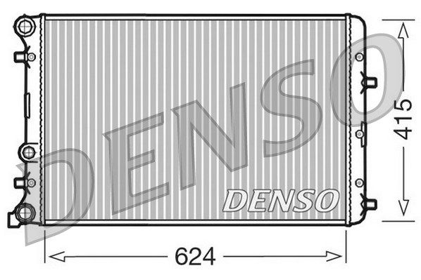 DENSO Радиатор, охлаждение двигателя DRM27003