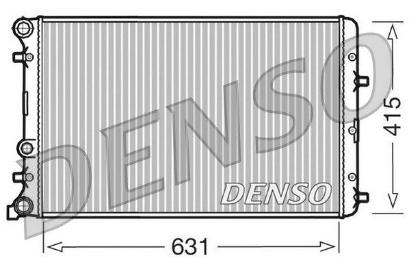 DENSO radiatorius, variklio aušinimas DRM27004
