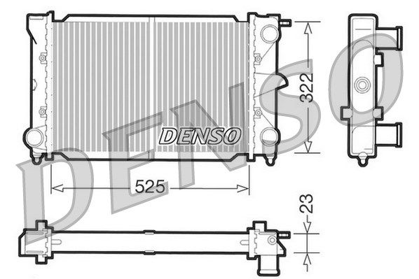 DENSO radiatorius, variklio aušinimas DRM32003