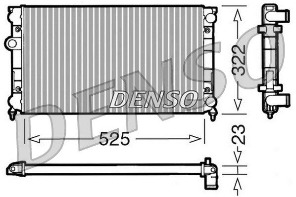 DENSO Радиатор, охлаждение двигателя DRM32006