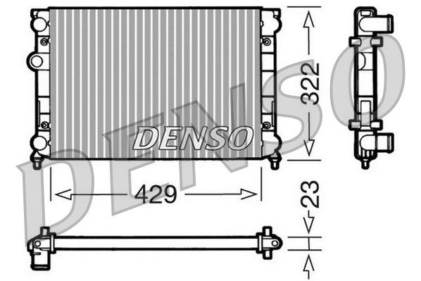 DENSO radiatorius, variklio aušinimas DRM32007