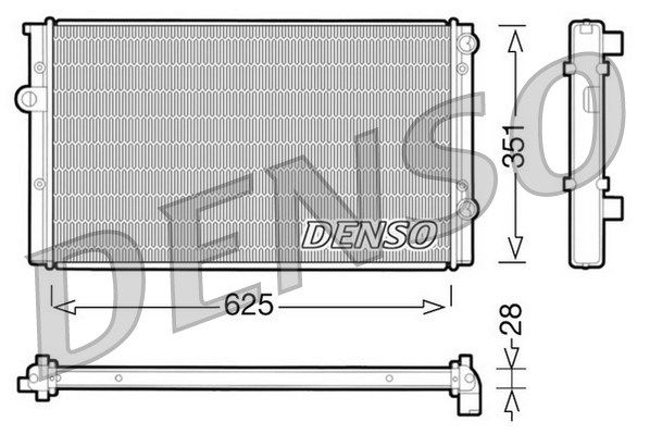 DENSO radiatorius, variklio aušinimas DRM32008