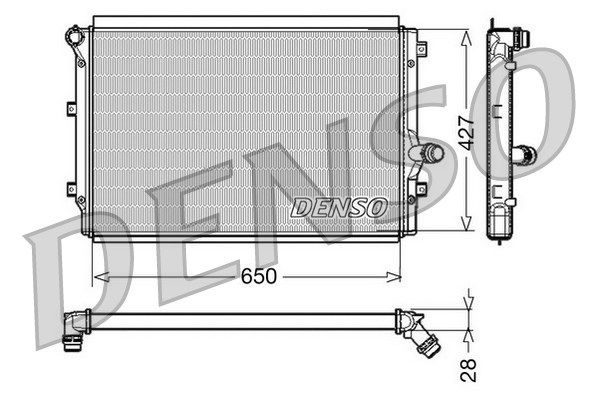 DENSO radiatorius, variklio aušinimas DRM32017