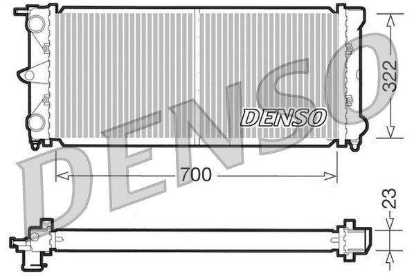 DENSO Радиатор, охлаждение двигателя DRM32021