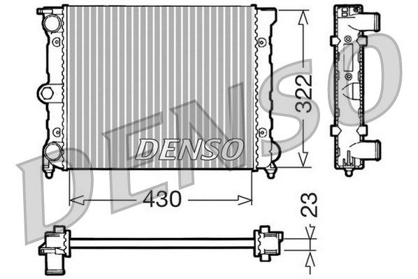 DENSO radiatorius, variklio aušinimas DRM32022