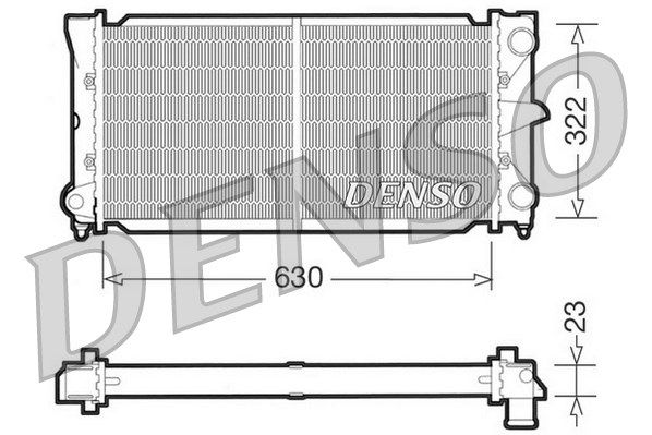 DENSO radiatorius, variklio aušinimas DRM32025
