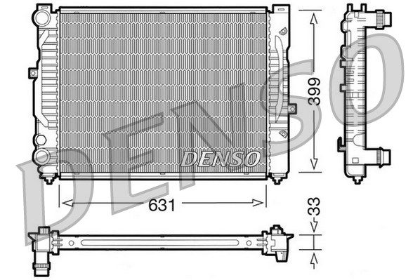 DENSO radiatorius, variklio aušinimas DRM32029