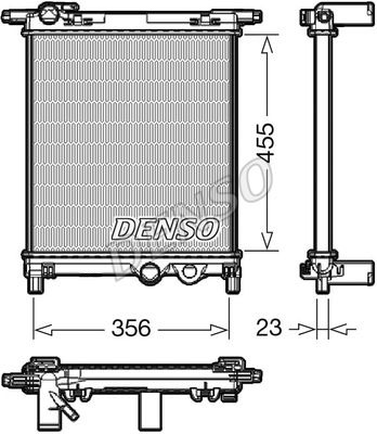 DENSO radiatorius, variklio aušinimas DRM32036