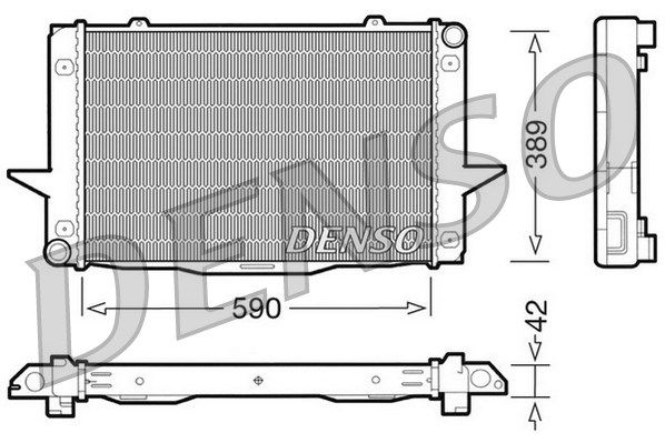 DENSO Радиатор, охлаждение двигателя DRM33043