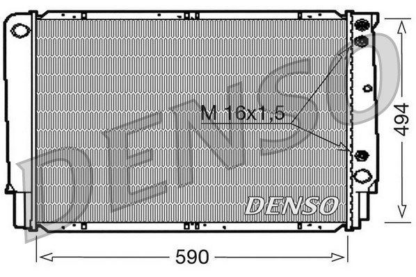 DENSO radiatorius, variklio aušinimas DRM33053