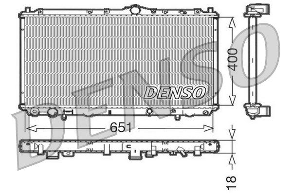 DENSO radiatorius, variklio aušinimas DRM33061