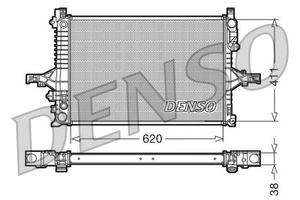 DENSO radiatorius, variklio aušinimas DRM33066