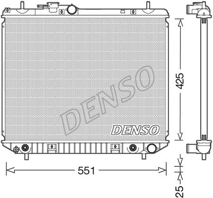 DENSO radiatorius, variklio aušinimas DRM35005