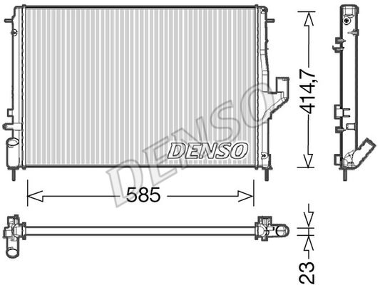 DENSO radiatorius, variklio aušinimas DRM37001