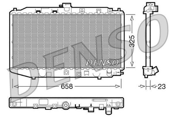 DENSO radiatorius, variklio aušinimas DRM40002