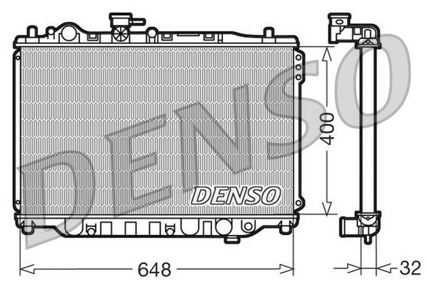 DENSO radiatorius, variklio aušinimas DRM44007