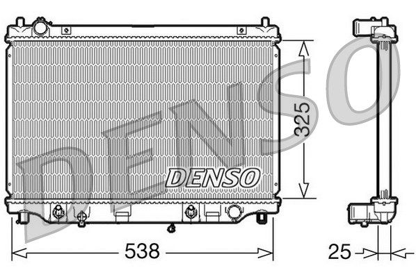 DENSO radiatorius, variklio aušinimas DRM44014