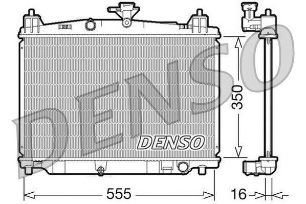 DENSO radiatorius, variklio aušinimas DRM44016