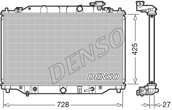 DENSO Радиатор, охлаждение двигателя DRM44041