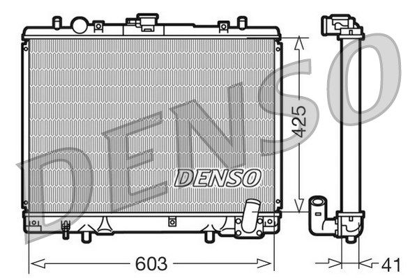 DENSO Радиатор, охлаждение двигателя DRM45019