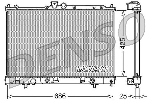 DENSO Радиатор, охлаждение двигателя DRM45027