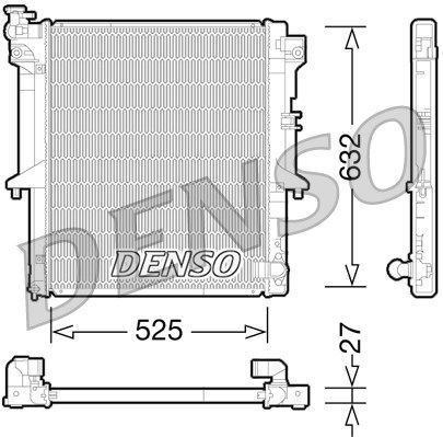 DENSO Радиатор, охлаждение двигателя DRM45034