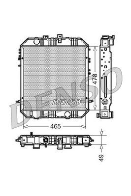 DENSO radiatorius, variklio aušinimas DRM45200