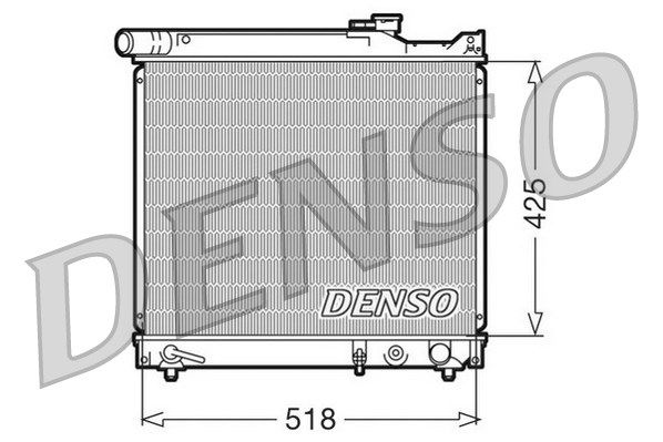 DENSO radiatorius, variklio aušinimas DRM47012