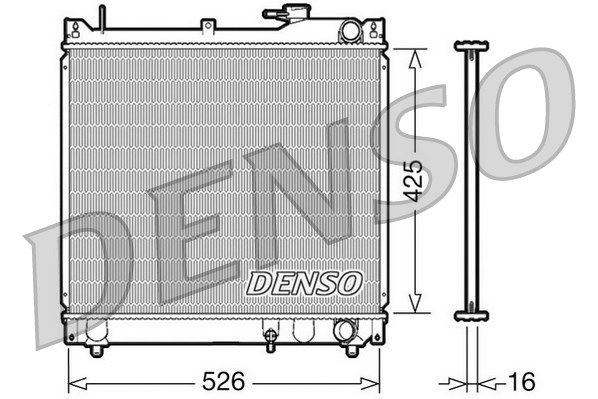 DENSO radiatorius, variklio aušinimas DRM47015