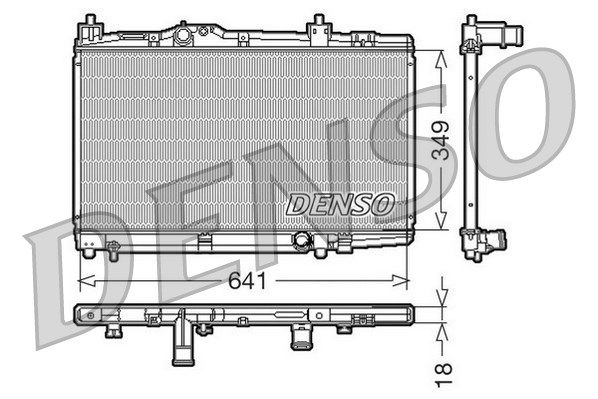 DENSO radiatorius, variklio aušinimas DRM50005